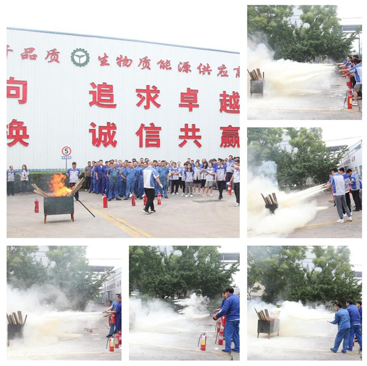 隨后，集團(tuán)消防安全員為廣大職工講解滅火器和消防水槍的使用方法，并現(xiàn)場演示。廣大員工積極參與到教學(xué)演練當(dāng)中，進(jìn)一步鞏固消防培訓(xùn)知識(shí)。